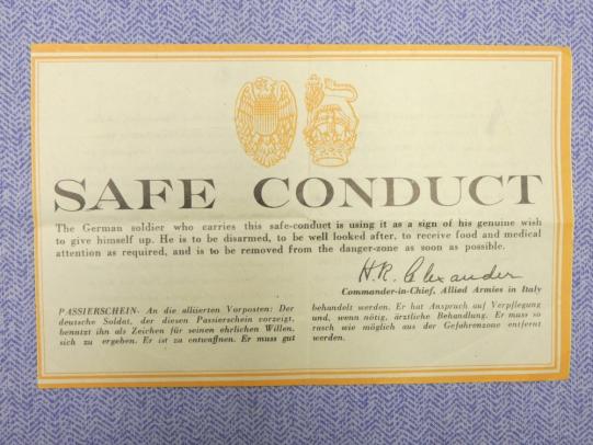 Allied Safe Conduct Pass.(Passierschein) Italian C