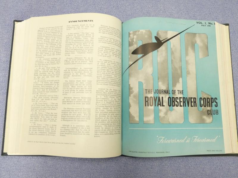 R.O.C Magazine Bound Volume 1941 - 1942.