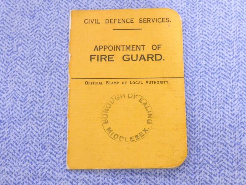 Ealing - Fire Guard Appointment Card.